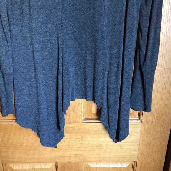 Simply Vera Wang Simply Breathe Dark Grey Long Sleeve Top L - Picture 4 of 6